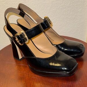 Sam Edelman Jildie Shoes Womens Size 8M Patent Sling Back Mary Jane